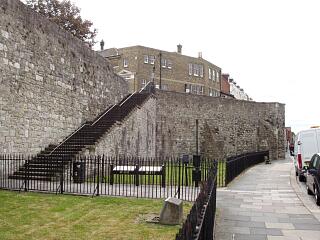 Forty Steps, town wall and Garderobe Tower, Western Esplanade, 21.6.09,  © I Peckham