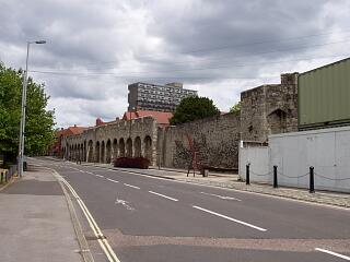 William Nicholl Tower, town wall and Arcades, Western Esplanade, 21.6.09,  © I Peckham