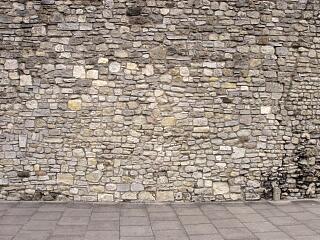 ?Bastion to south of Westgate, Western Esplanade - detail of walling, 30/8/09,  © I Peckham