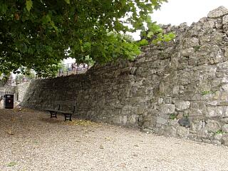 Remains of town wall in memorial garden, Cuckoo Lane/Western Esplanade, 30/8/09,  © I Peckham