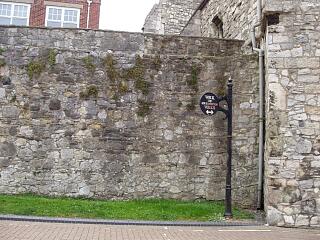 Town wall north of God's House Tower, Back of the Walls, 30.8.09 (camera date not set),  © I Peckham