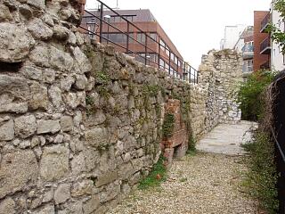 Town wall and Friary Gate, Lower Canal Walk, 6/9/09,  © I Peckham
