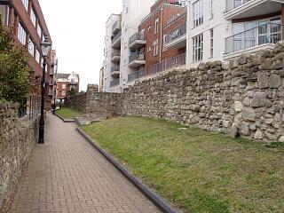 Town wall and Reredorter, Back of the Walls, 6/9/09,  © I Peckham