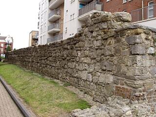 Town wall and Reredorter Tower, Back of the Walls, 6/9/09,  © I Peckham