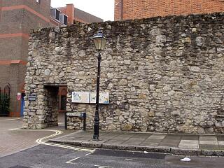 Town wall east of Bargate, 31/8/09,  © I Peckham