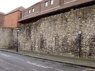 Town wall east of Bargate, 31/8/09,  © I Peckham